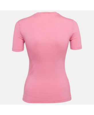 Women's Pink I Love Versace Print Jersey T-Shirt