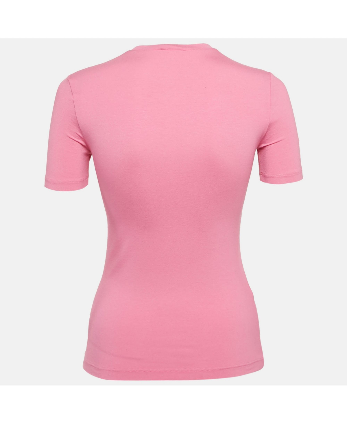 Pre-Owned Versace Women's Pink I Love Versace Print Jersey T-Shirt