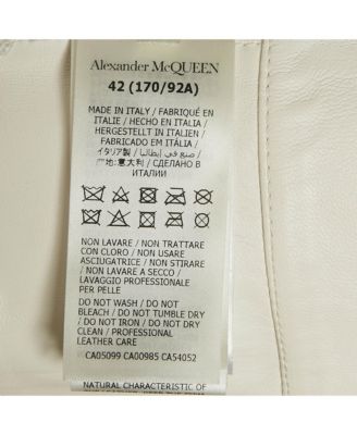 Women's White Leather Bralette Crop Top