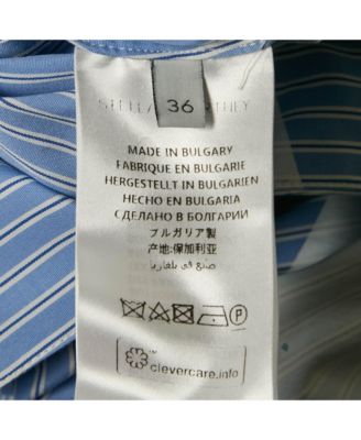 Women's Stripe Cotton Asymmetric Shirt