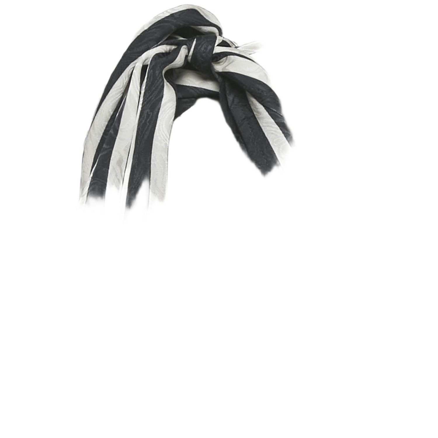 Women's Striped Jacquard Silk Belted Trousers