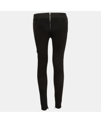 Women's Black Knit Skinny Pants