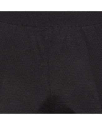 Women's Black Stretch Knit Joggers