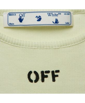 Women's Green Logo Print Rib Knit Crop Tank Top