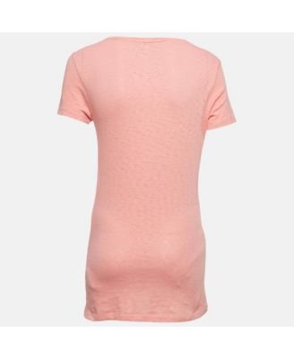 Women's Brit Check Sprayed Cotton Scoop Neck T-Shirt