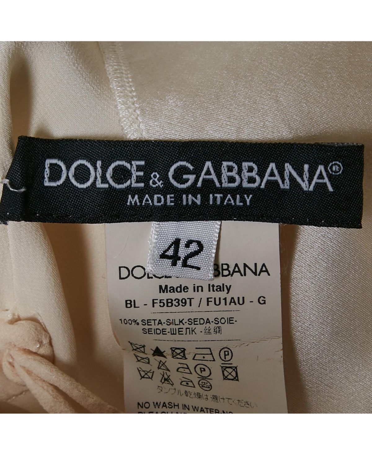 Pre-Owned Dolce & Gabbana Women's Silk Satin Pintuck Detail Sleeveless Top