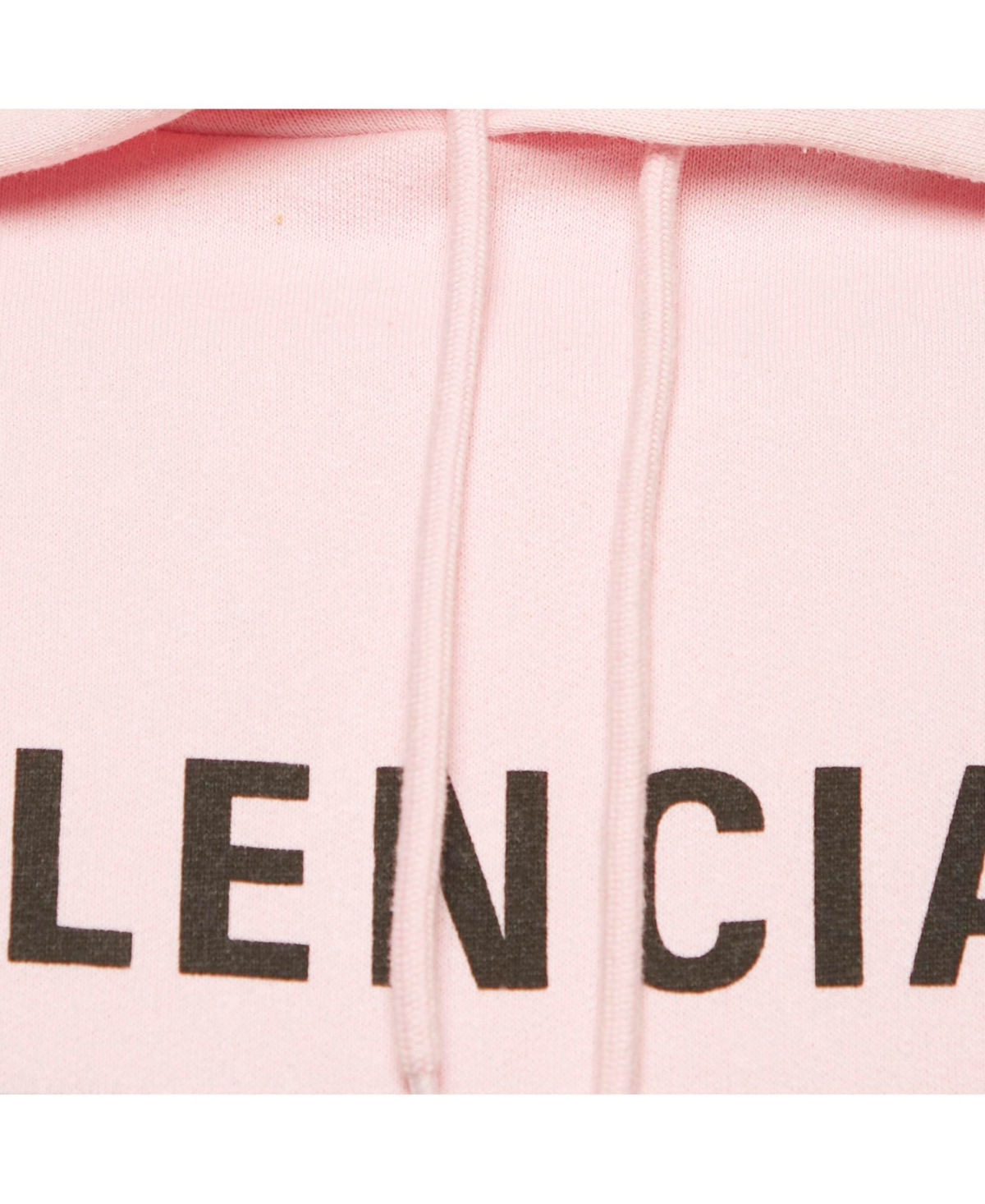 Pre-Owned Balenciaga Men's Pink 7 Languages Logo Cotton Hoodie
