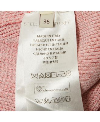 Women's Red Knit Slit Midi Skirt