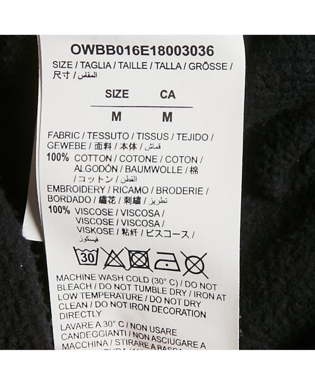 Pre-Owned Off-White Women's White Logo Embroidered Cotton Hoodie