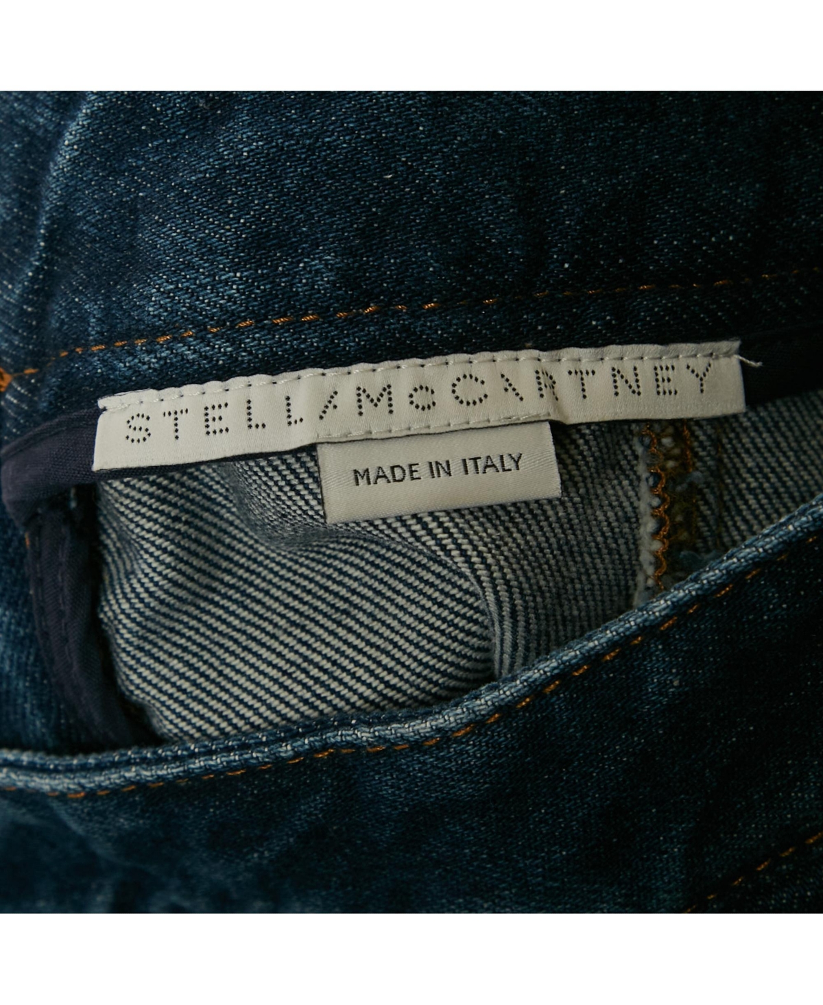 Pre-Owned Stella Mccartney Women's Blue Denim Flared Maxi Skirt