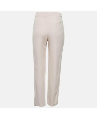 Women's Pink Crepe Regular Trousers