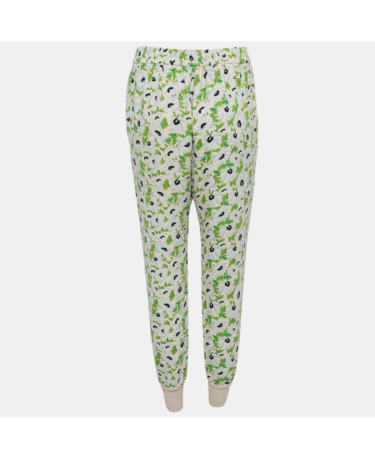 Pre-Owned Stella Mccartney Women's Multicolor Floral Print Crepe Trousers