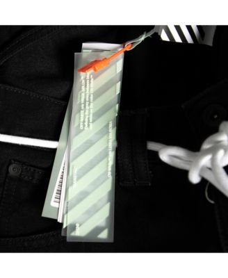 Men's Black Denim Arrow Printed Jeans