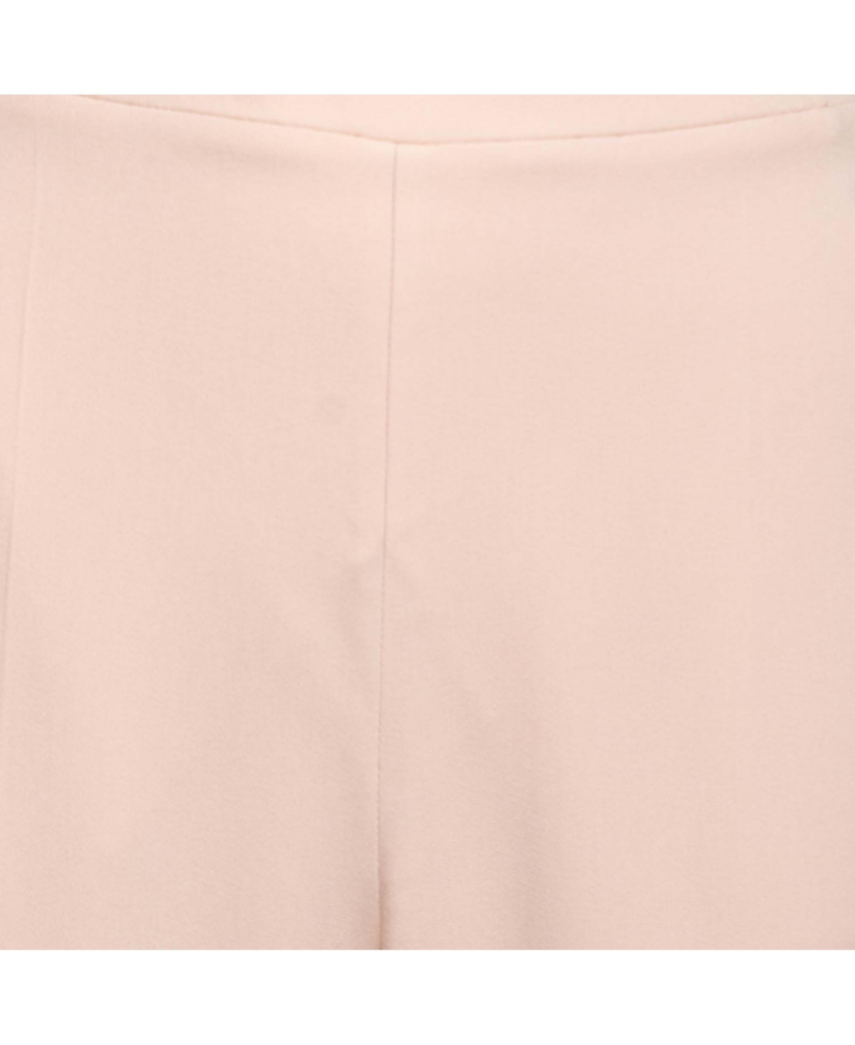 Pre-Owned Stella Mccartney Women's Light Pink Crepe Rib Knit Trimmed Pants