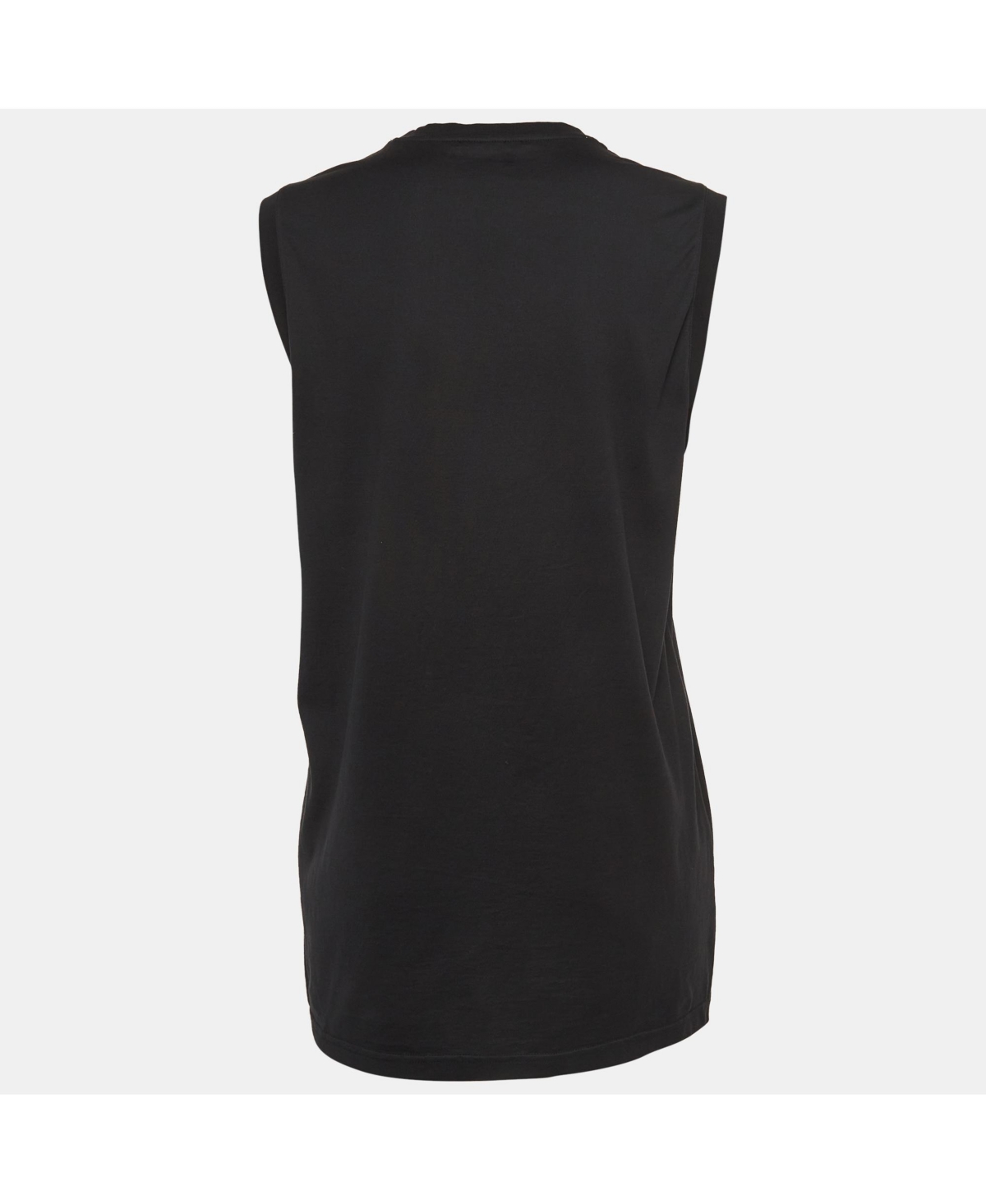 Pre-Owned Givenchy Women's Black Printed Cotton Knit Tank Top