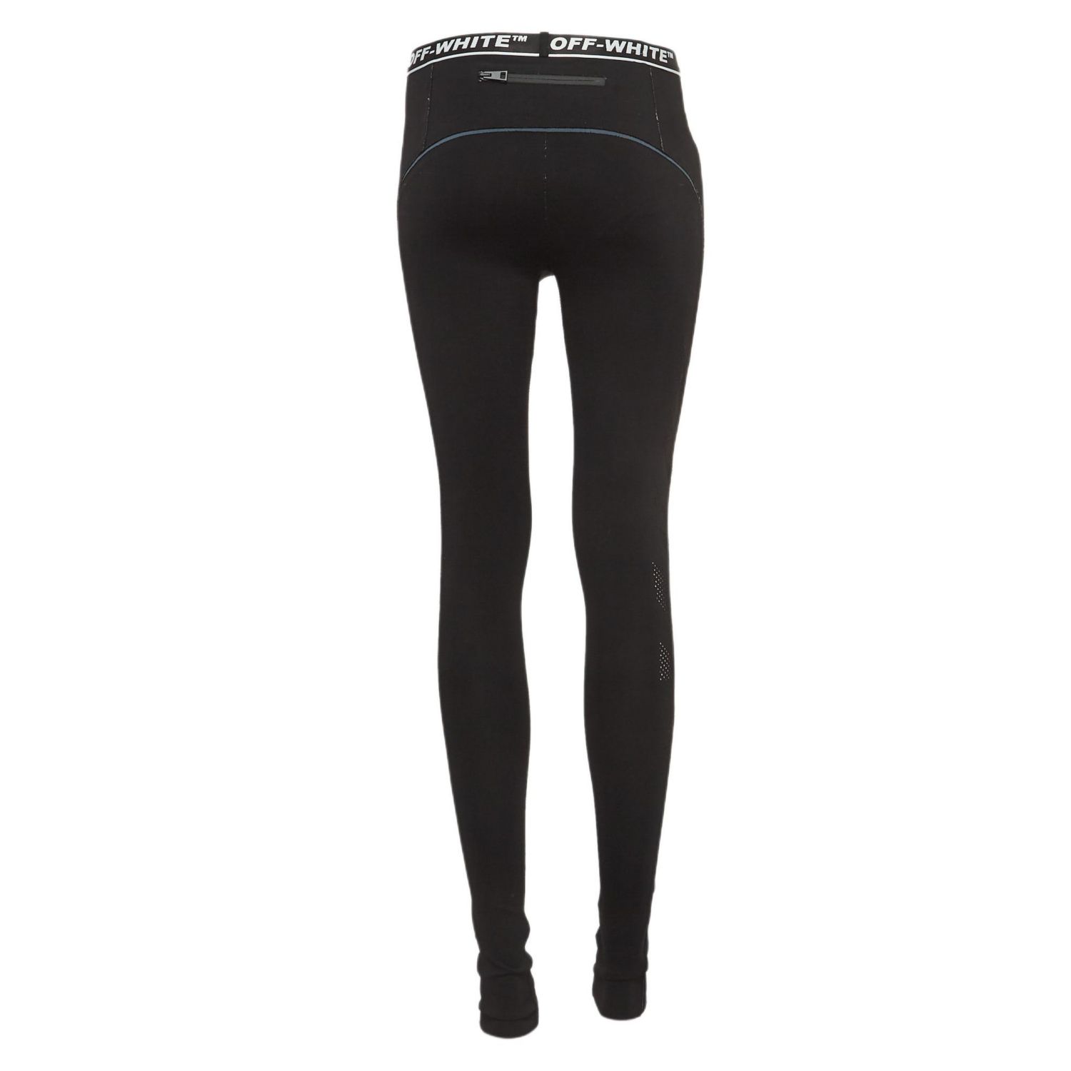 Women's Black Logo Intarsia Knit Active Wear Leggings