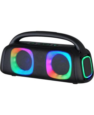Portable Bluetooth Speaker with RGB Light Effects and Remote Control