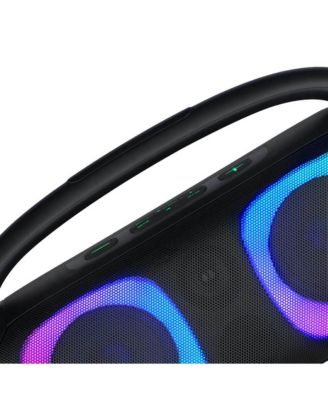 Portable Bluetooth Speaker with RGB Light Effects and Remote Control