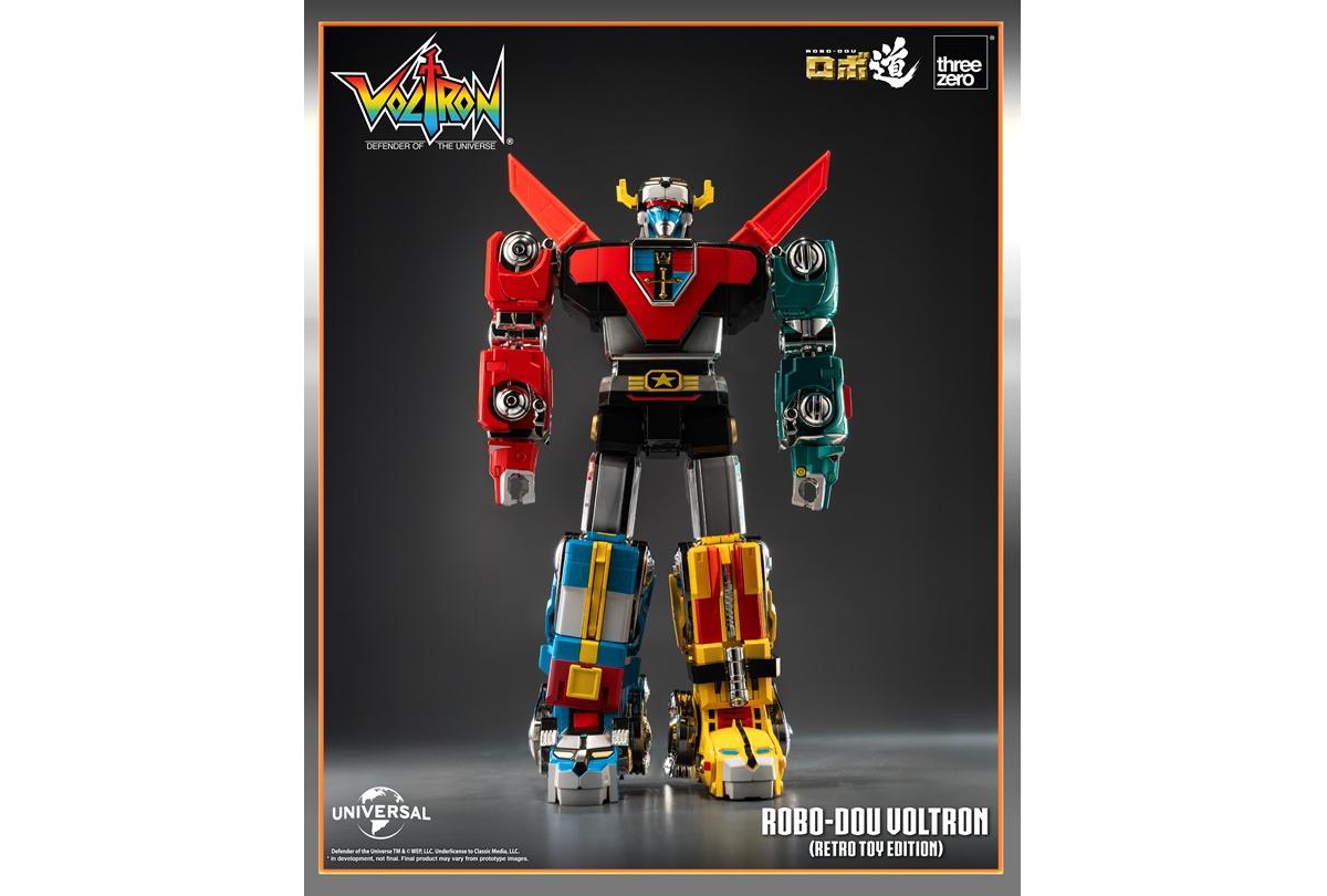 Voltron Retro Toy Edition Robo-dou Collectible Figure | Voltron: Defender Of The Universe | threezero