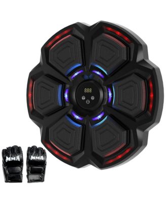 Music Boxing Machine with 9 Speeds & Bluetooth, LED Punch Tracker for Family Fitness