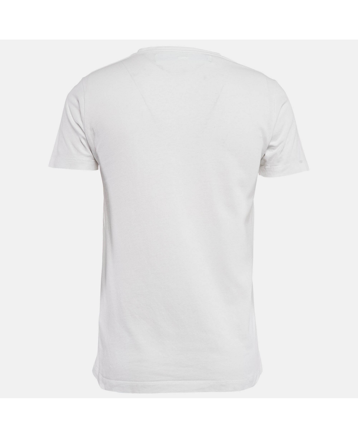 Pre-Owned Off-White Men's White Cotton Crew Neck T-Shirt