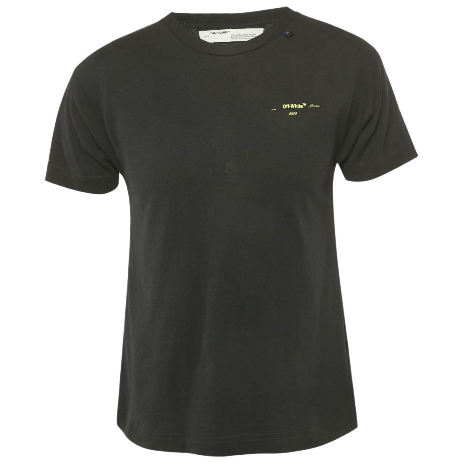 Men's Black Logo Print Cotton Crew Neck T-Shirt