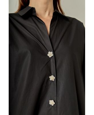 Women's Oversized Collared Shirt