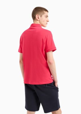 Men's Short-Sleeve Milano New York Logo Polo Shirt