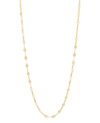 Mirror Chain Necklace in 10k Yellow Gold