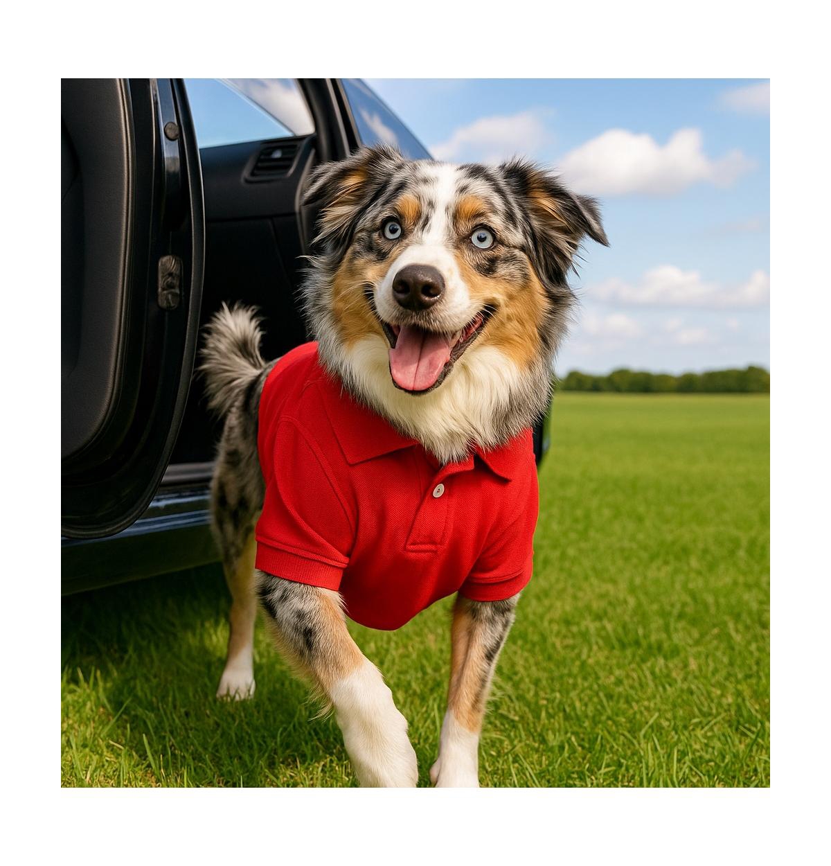 Parisian Pet Polo Red