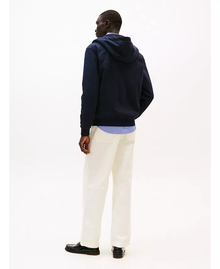 Men's Long Sleeve Zip-Front Flag Logo Hoodie - thumbnail 6