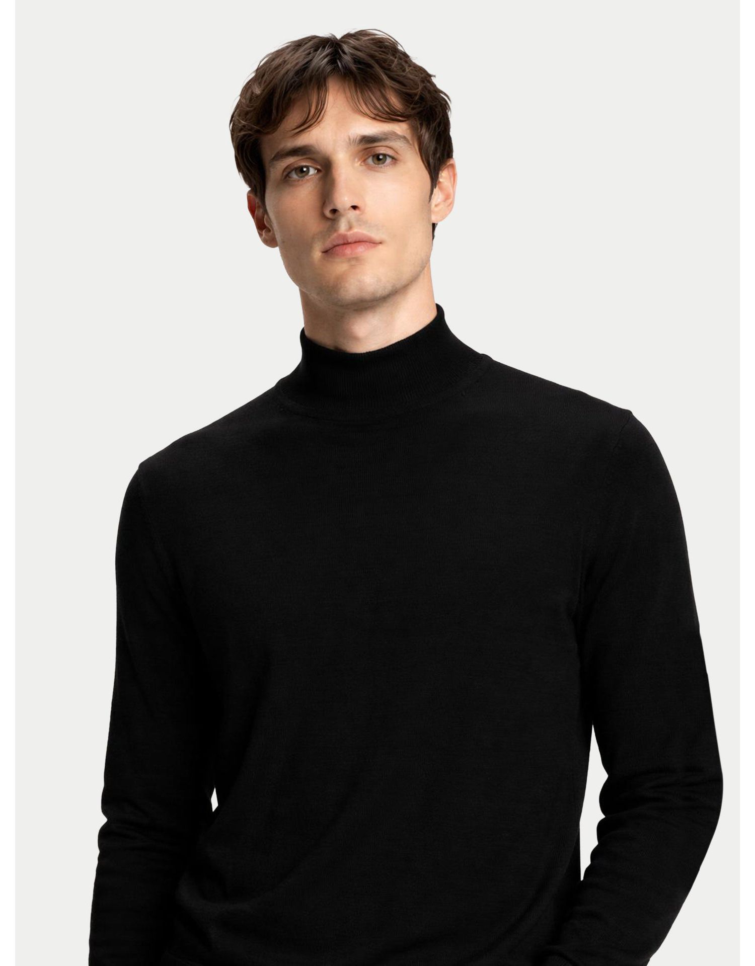 Men's Men Cashmere Silk High Neck Sweater