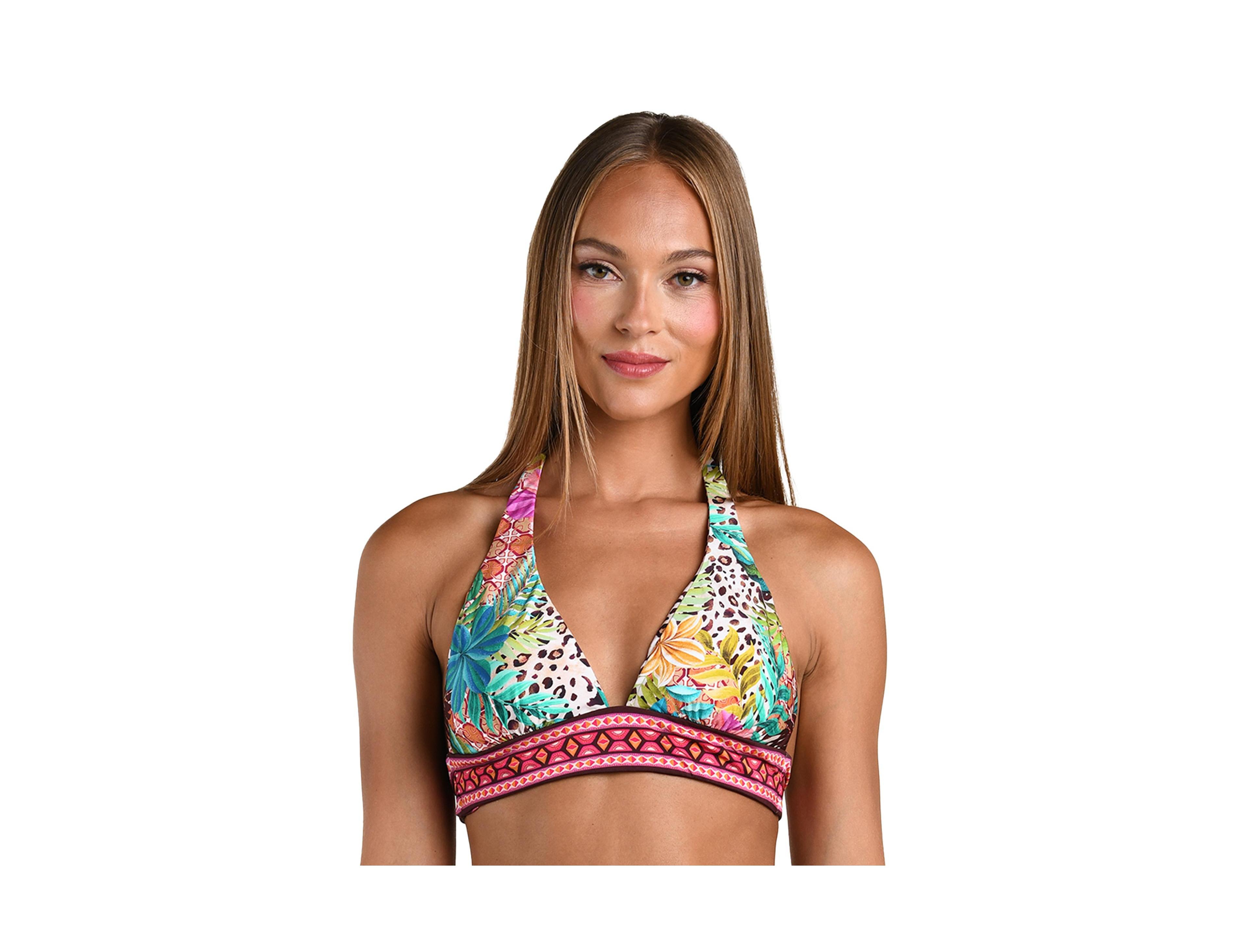 Sunshine 79 Women's Paradise Heat Reversible Banded Halter Swim suit