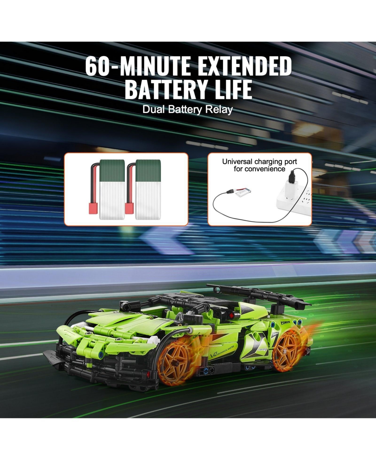 Mecale Stem Building Toys, 2-in-1 461PCS Rc Car Kit with Remote & App Control, Build Car or Robot, Educational Gift for Kids 6