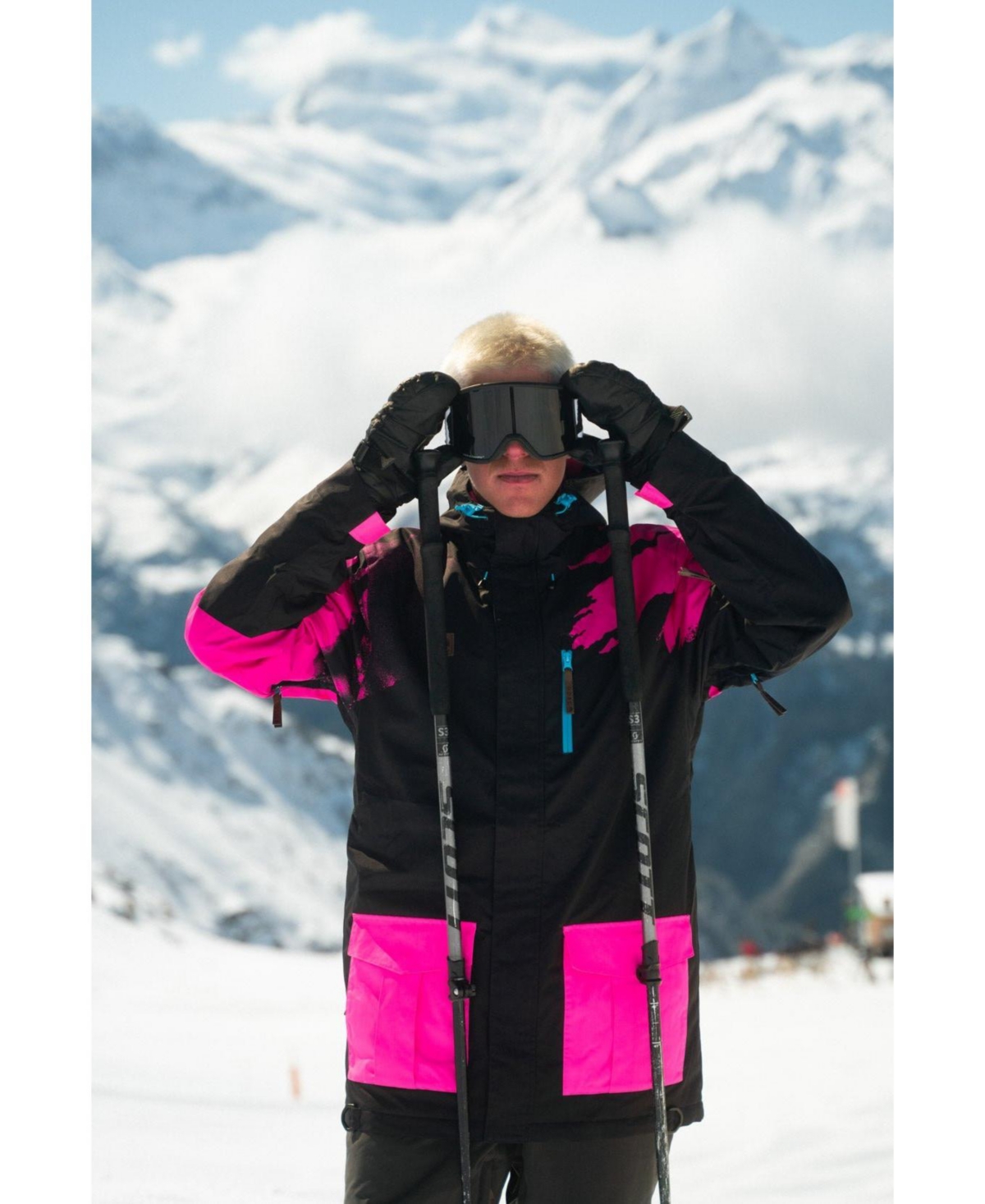 Oosc Men's Afterparty Jacket Black & Pink