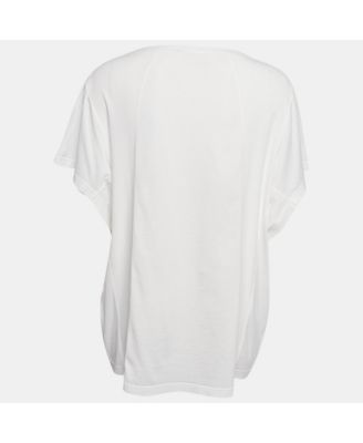 Women's White Jersey Cotton Crew Neck T-Shirt