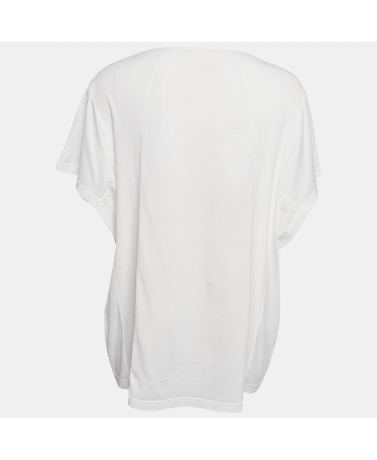 Pre-Owned Chloe Women's White Jersey Cotton Crew Neck T-Shirt