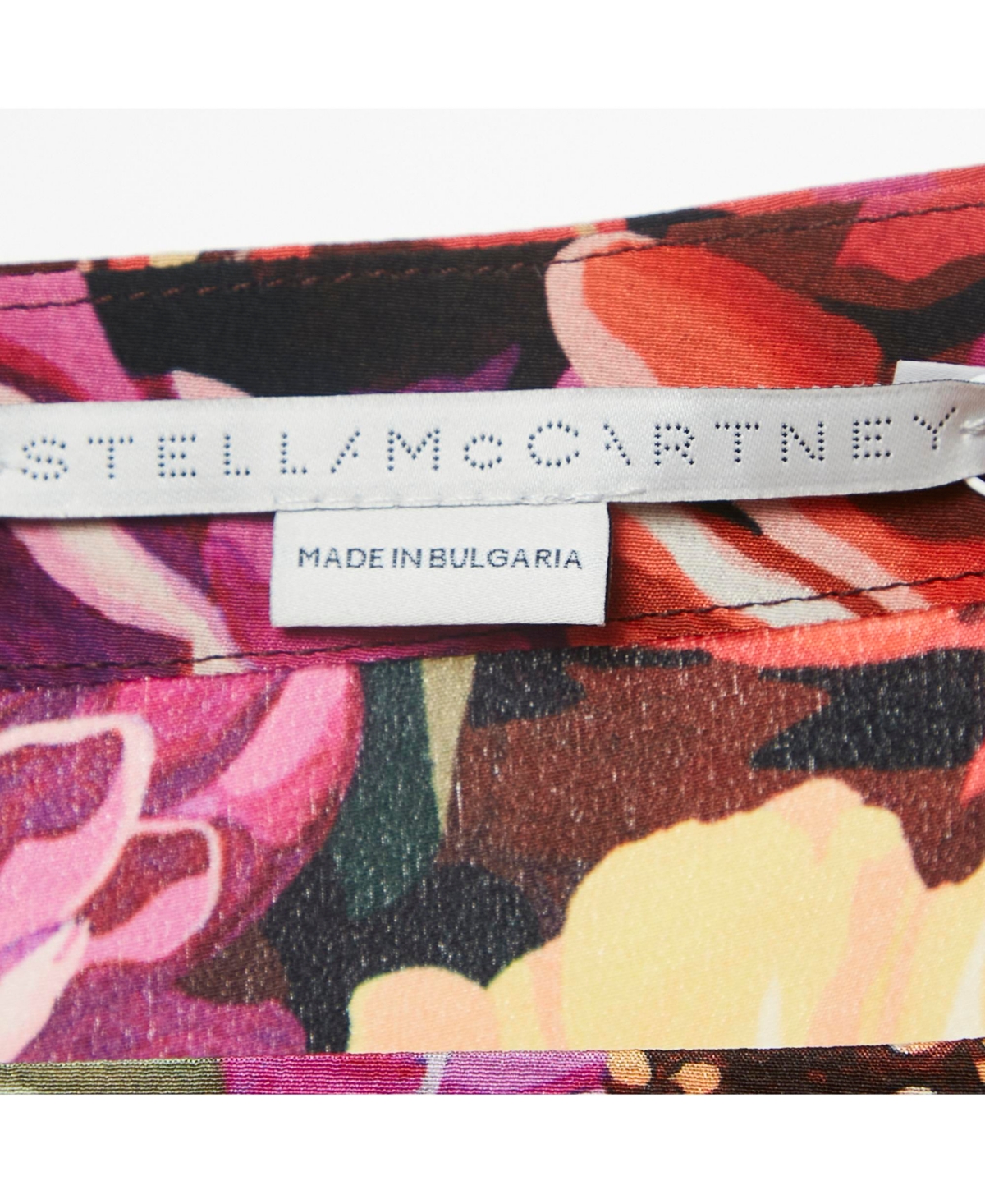 Pre-Owned Stella Mccartney Women's Multicolor Floral Print Silk Midi Skirt