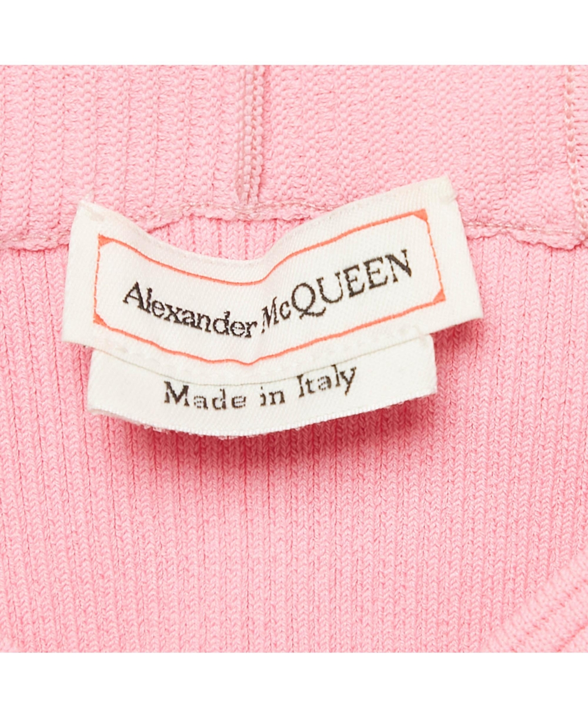 Pre-Owned Alexander Mcqueen Women's Rib Knit Crop Top