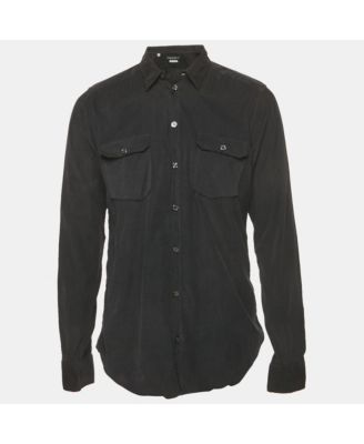 Men's Black Corduroy Silica Shirt