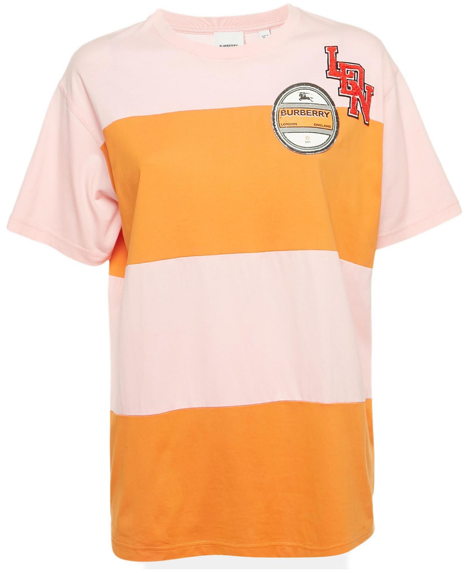 Women's Logo Applique Cotton Crew Neck T- Shirt