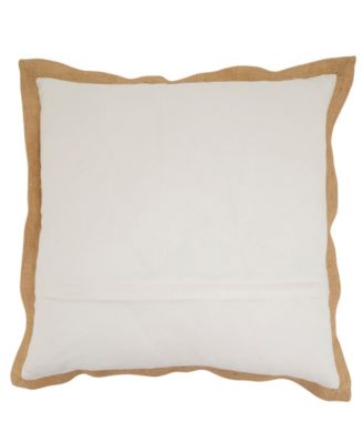 Embroidered Turkey Down Filled Decorative Pillow, 20" x 20"