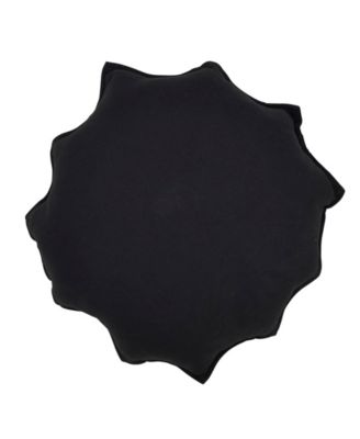 Embroidered Spider Web Poly Filled Decorative Pillow, 18" x 18"