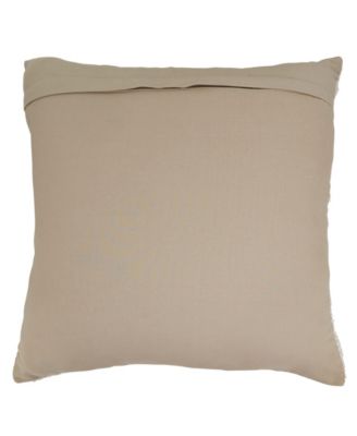 Banded Poly Filled Decorative Pillow, 20" x 20"