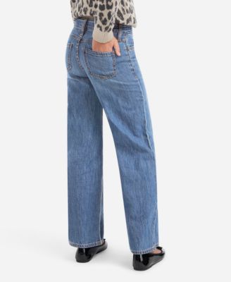 Girls' High-Rise Ultra-Wide Leg Jeans