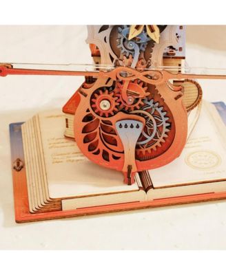 3D Puzzles, Symphony of Gorgeous Dreams Music Box Model with 199PCS, Unique Music Gift for Kids Adults, Multicolored, 8.1"7.3"23.5"