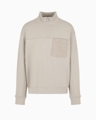 A|X Armani Exchange Men's Quarter-Zip Long-Sleeve Sweatshirt - Macy's