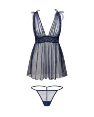 Women's Novah Babydoll & G-String Set Lingerie