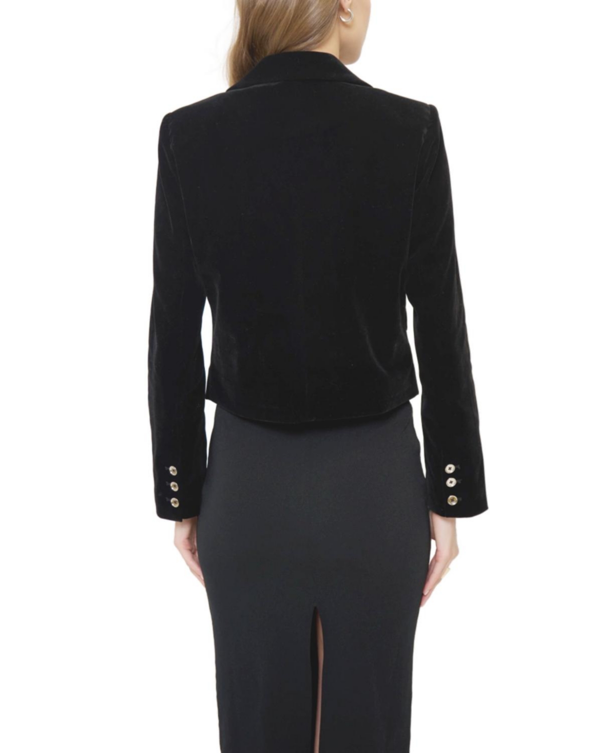 Central Park West Women's Ember Velvet Boxy Blazer