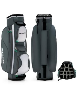 14 Dividers Golf Cart Bag with 7 Zippered Pocket